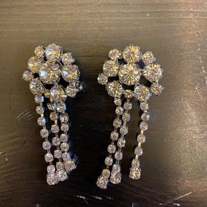Silver Rhinestone Brooches